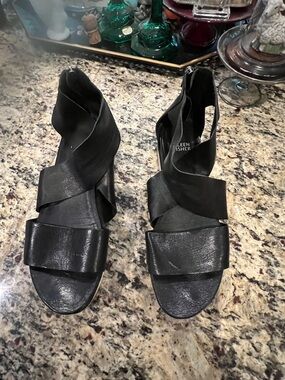 Eileen Fisher leather sandals, size 9, like new